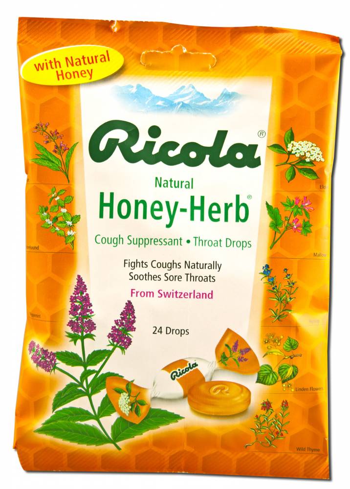 Prince of Peace Ricola Cough & Throat Drops Honey Herb 24 ct