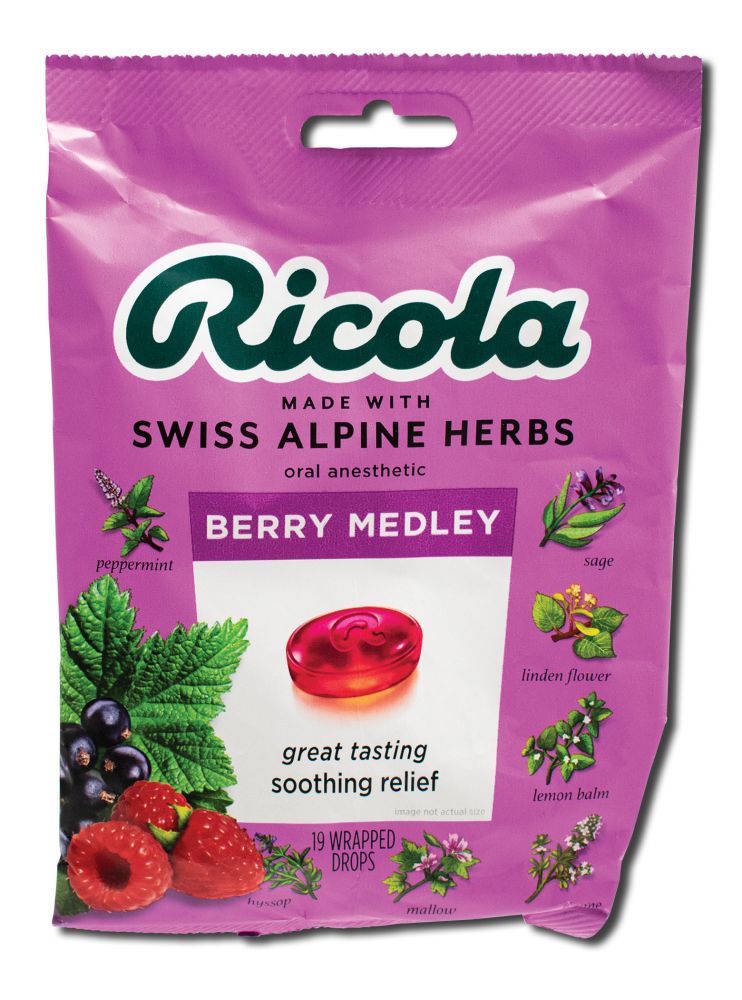 Prince of Peace Ricola Cough & Throat Drops Berry Medley 19 ct