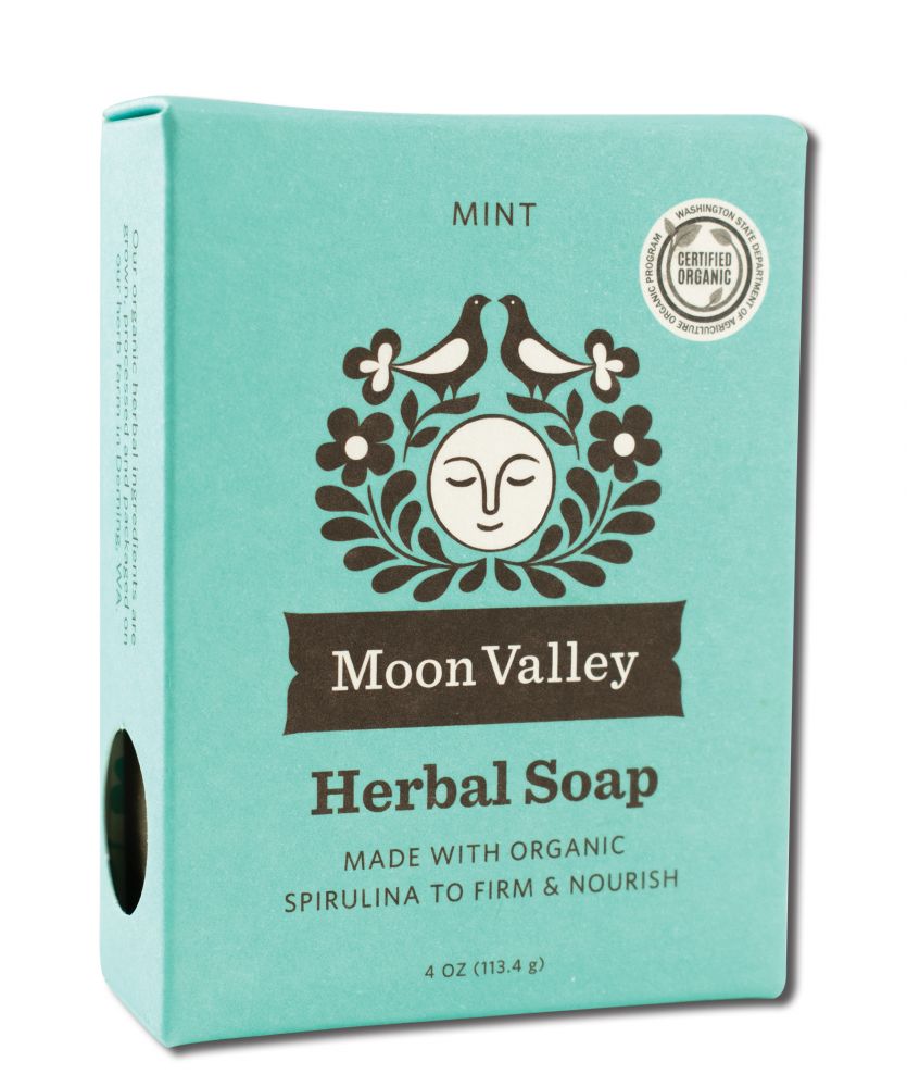 MOON VALLEY ORGANICS Herbal Soap Mint 4 oz