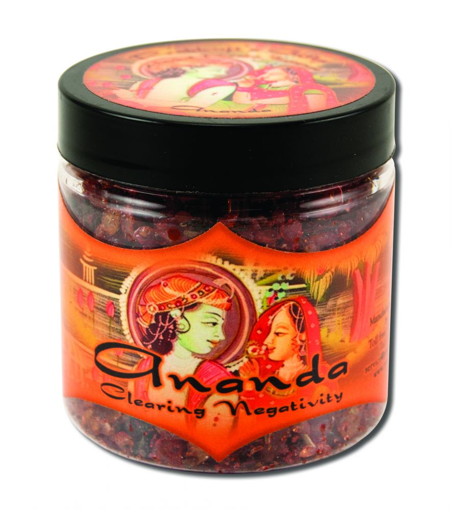 Prabhujis Gifts Resin Incense Jars Ananda - Clearing Negativity 2.4 oz