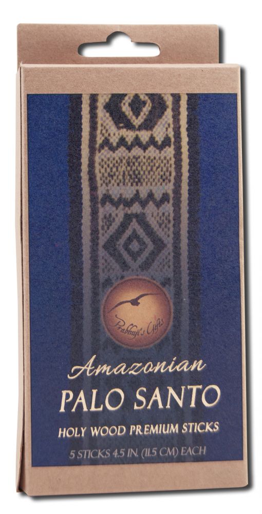 Prabhujis Gifts Palo Santo Incense Raw Incense Wood Amazonian Premium 5 pk
