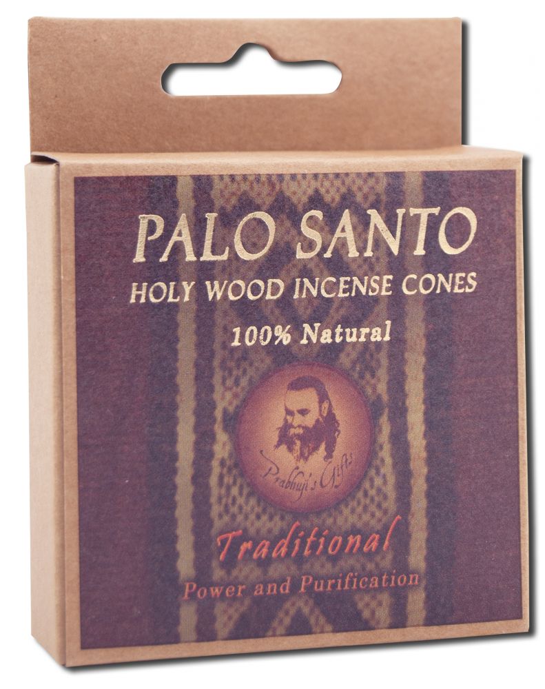 Prabhujis Gifts Palo Santo Incense Cones Traditional 6 pc