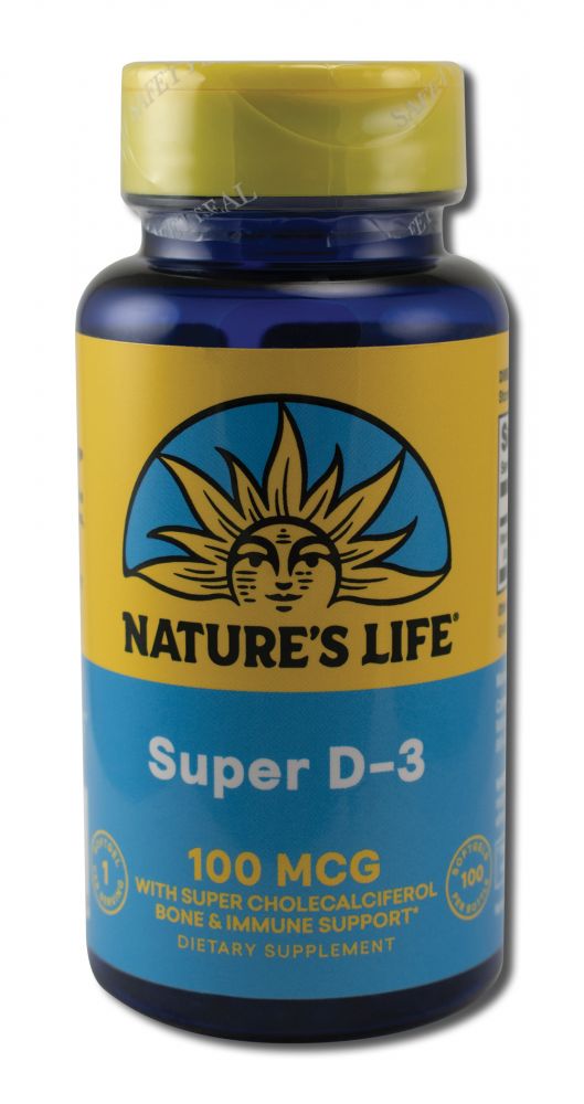 Natures Life Vitamins & Minerals Super D-3 4000IU 100 ct