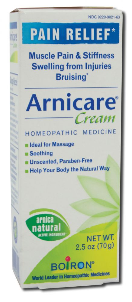 Boiron Homeopathics Homeopathic Gels Water Base Arnicare Cream 2.5 oz