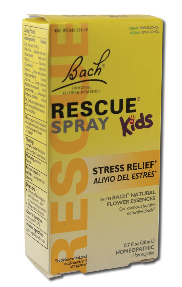 Bach Flower Remedies Nelson Bach Kids Remedies Rescue Remedy Spray 20 ml Non Alcohol