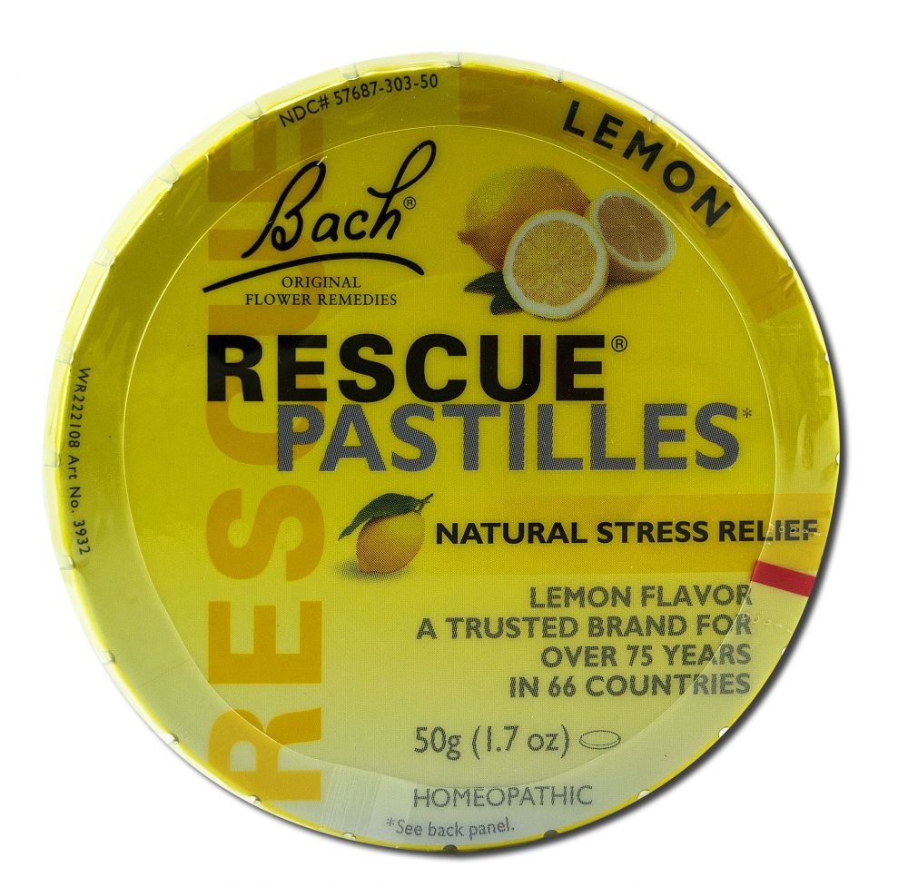 Bach Flower Remedies Rescue Remedy Pastilles Lemon 50gm