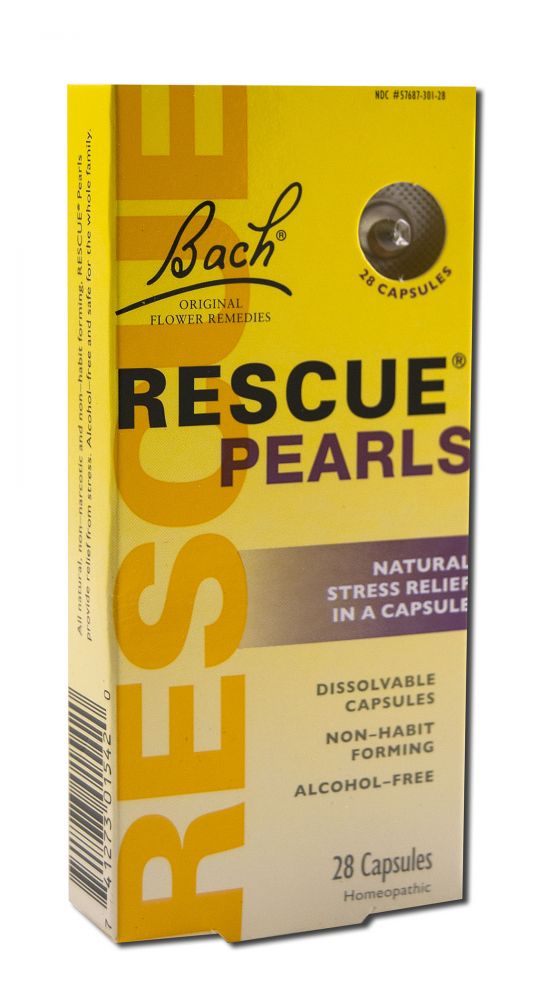 Bach Flower Remedies Rescue Remedy Rescue Pearls 28 cap