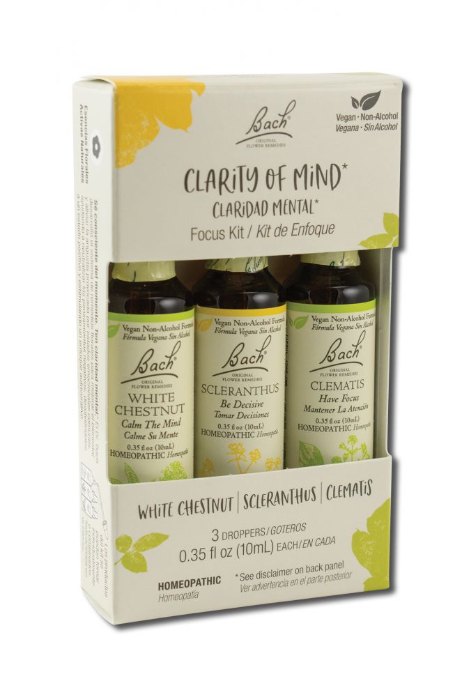 Four Elements Nelson Bach Kits Clarity of Mind Alcohol Free Kit 3 pk