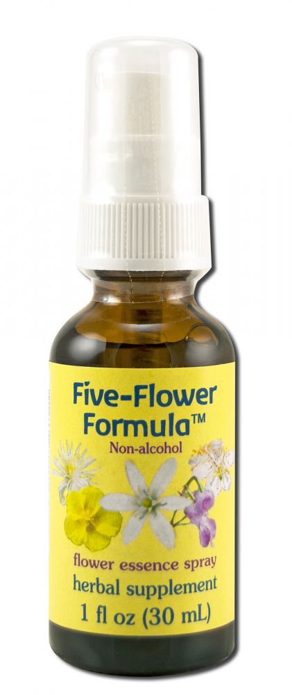 Flower Essence Services (FES) Healing Herbs English Flower Essences Five Flower Formula Spray Glycerin 1 oz