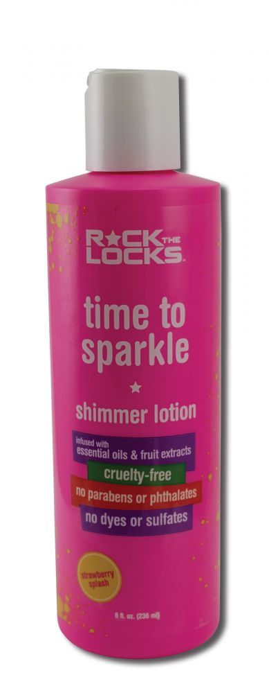 Rock The Locks Body Care Time to Sparkle Shimmer Lotion 8 oz