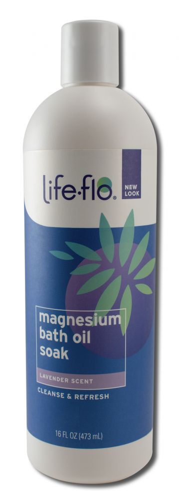 Life-Flo Body Care Magnesium Bath Oil Soak Lavender 16 oz