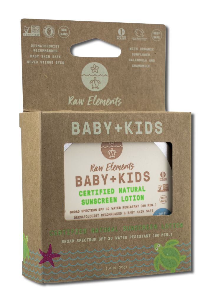 Raw Elements USA Baby & Kids Spf Baby + Kids Lotion Tin SPF 30+ 3 oz