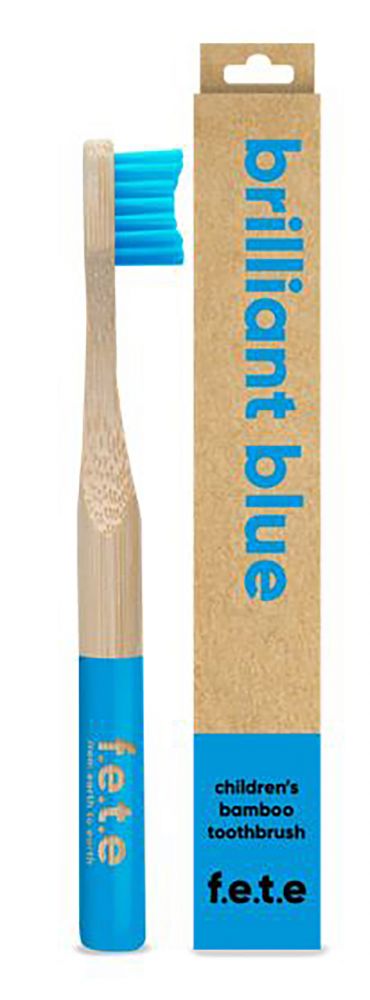 F.E.T.E. Children Bamboo Toothbrush Brilliant Blue Soft
