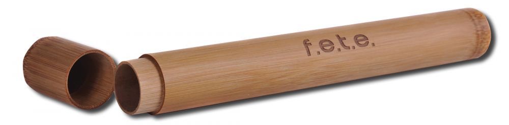 F.E.T.E. Bamboo Accessories Travel Case