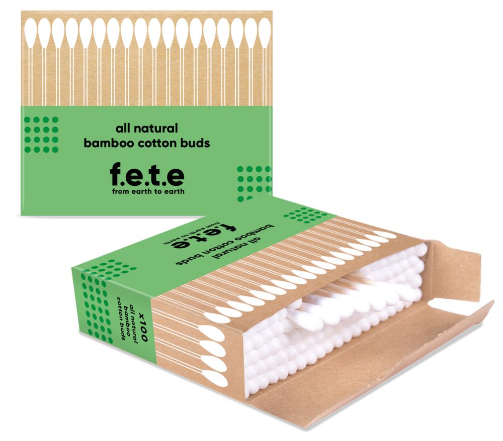 F.E.T.E. Bamboo Accessories Cotton Buds 100 pk