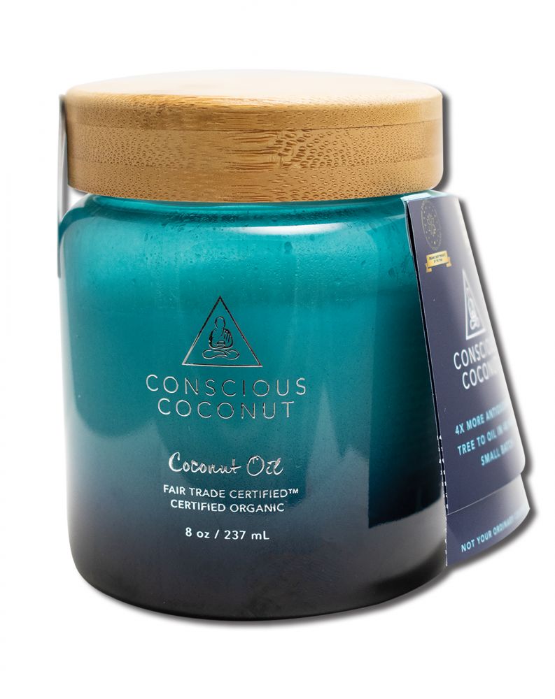 CONSCIOUS COCONUT Organic Coconut Oil Coconut Oil Jar 8 oz