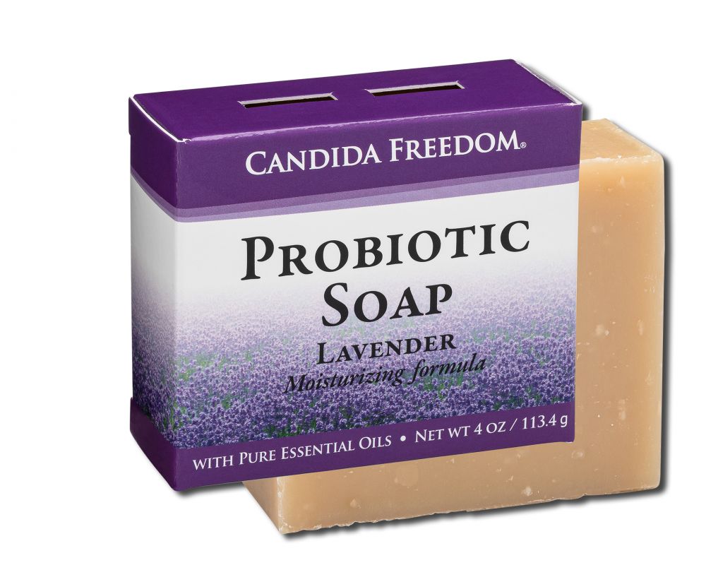 MASSEY MEDICINALS Candida Freedom Body Care Probiotic Soap Bar Lavender 4 oz