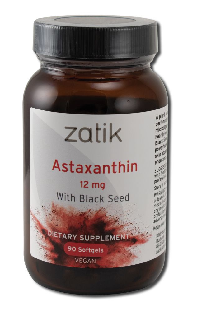 ZATIK SUPPLEMENTS Astaxanthin with Black Seed Oil 90 Vegan Softgels
