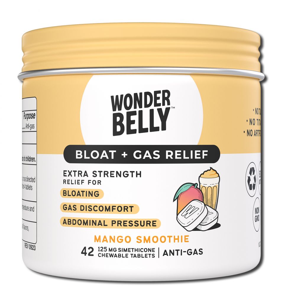 Wonder Belly WONDERBELLY BLOAT + GAS Mango Smoothie 42 ct