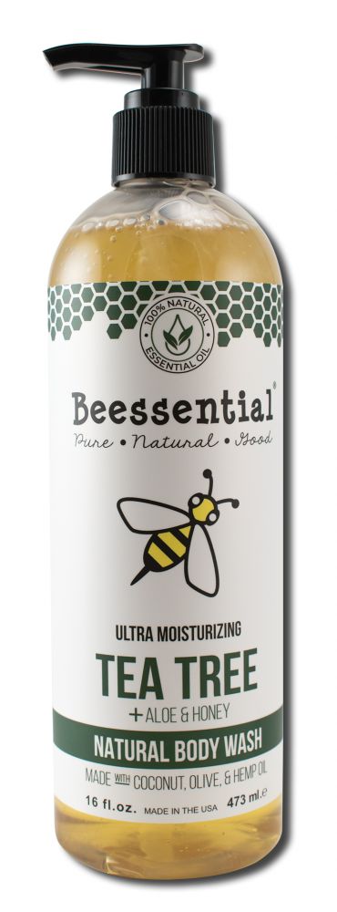 BEESSENTIAL CASTILE BASED BODY WASH Tea Tree 16 oz