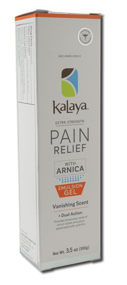 KALAYA PAIN MANAGEMENT Extra Strength Pain Relief Gel with Arnica 3.5 oz