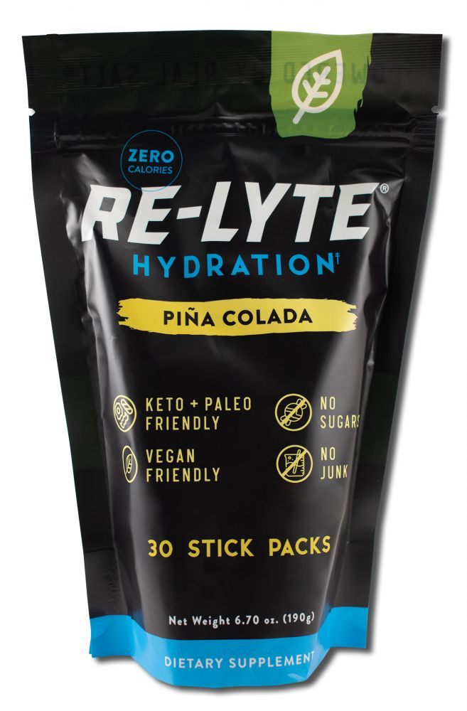 Redmond Trading Company REDMOND RE-LYTE ELECTROLYTE DRINK MIX Hydration Pina Colada 30 Stick Pack