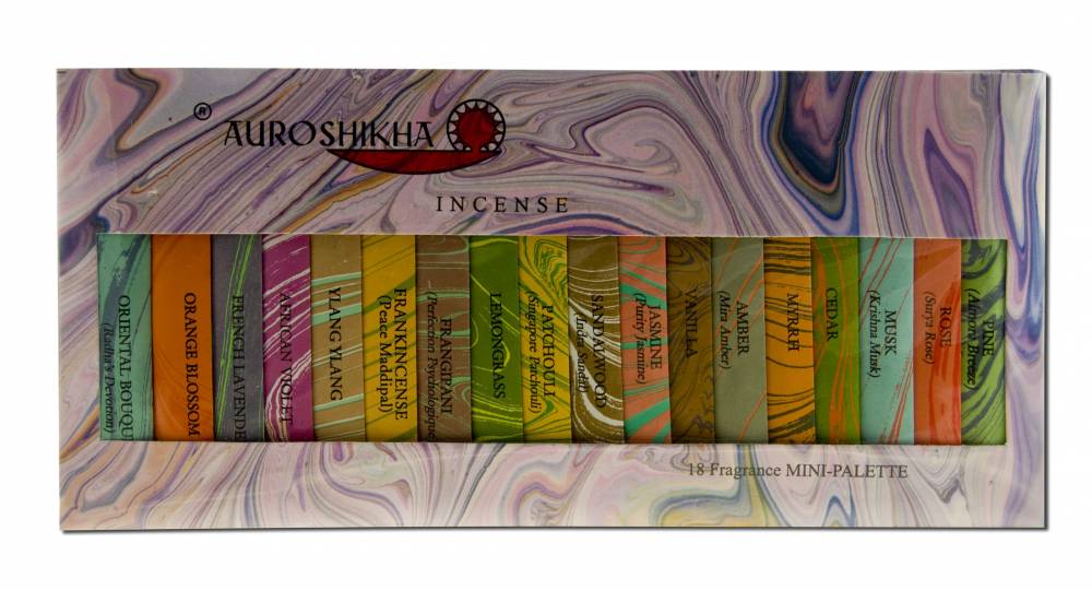Auroshikha Classic Marble Sampler Classic Marbled 18 Fragrance Sampler