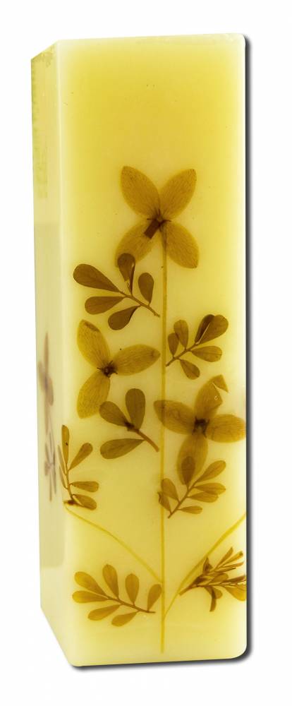 Auroshikha Square (1.5 in x 4.75 in) Flower Candles Citronella