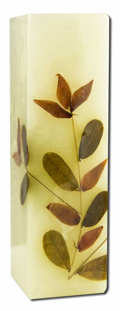 Auroshikha Square (1.5 in x 4.75 in) Flower Candles Lavender