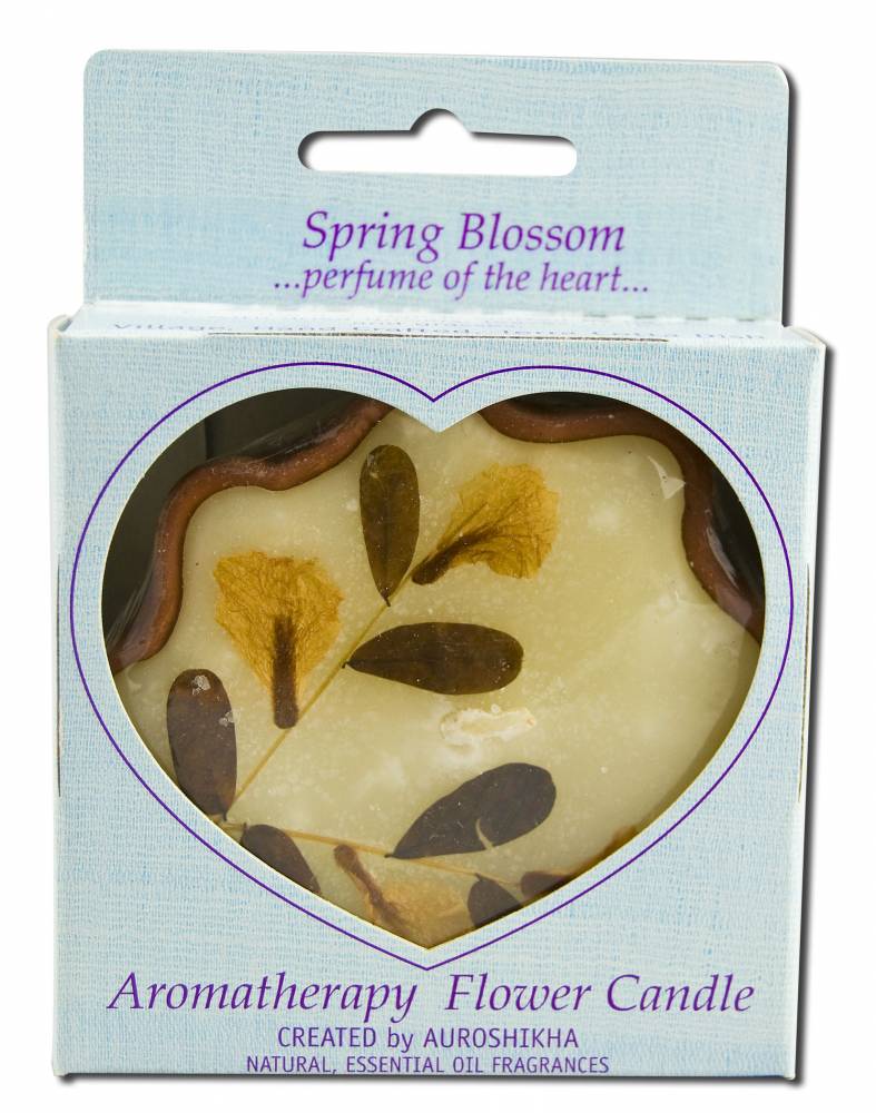 Auroshikha Flower Shape Terra Cotta (3.38 in x 1 in) Flower Candles Spring Blossom
