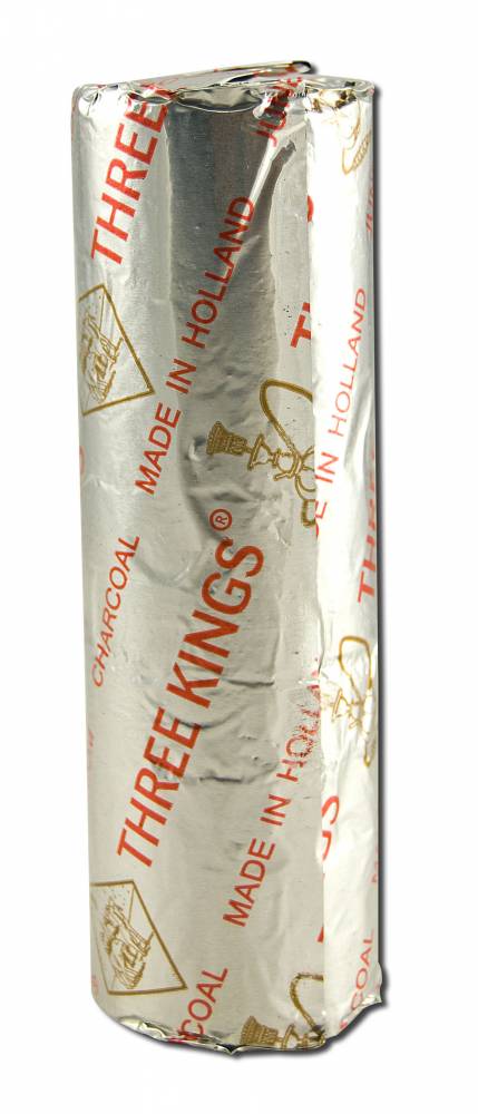 Three Kings - Self Lighting Charcoal Self Lighting Charcoal Three Kings Charcoal Individual Roll 40mm