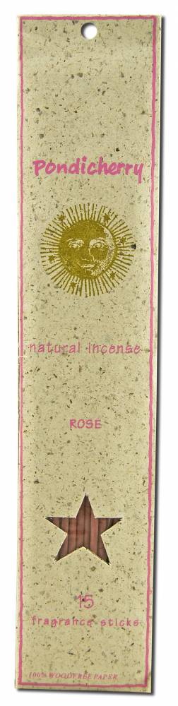 Pondicherry Incense Incense Sticks (15 Sticks) Rose