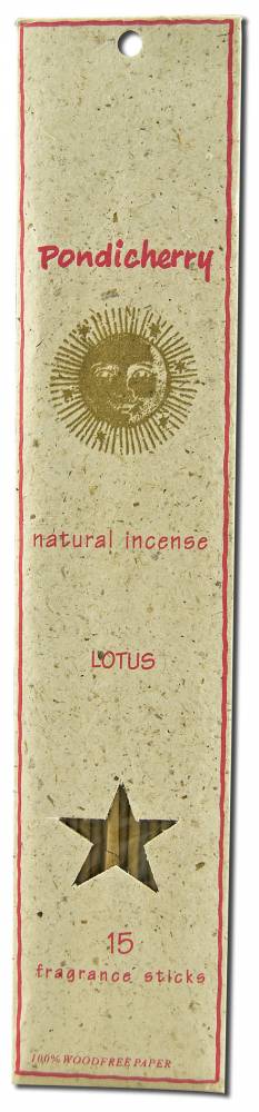 Pondicherry Incense Incense Sticks (15 Sticks) Lotus