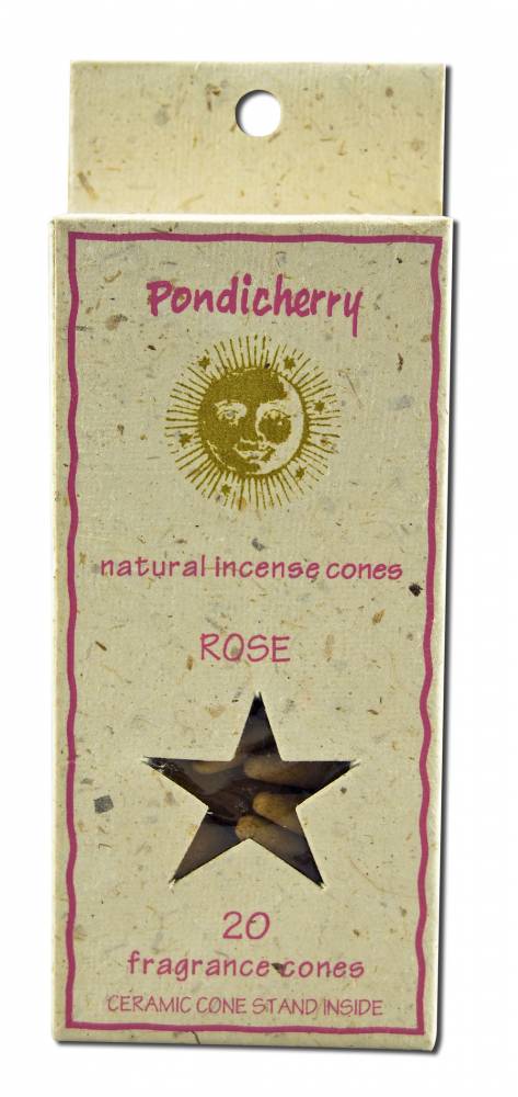 Pondicherry Incense Cones (20 Cones) Rose
