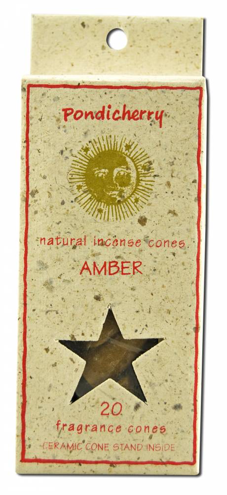 Pondicherry Incense Cones (20 Cones) Amber