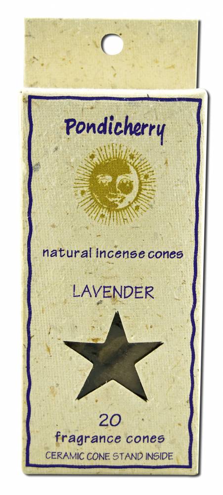 Pondicherry Incense Cones (20 Cones) Lavender