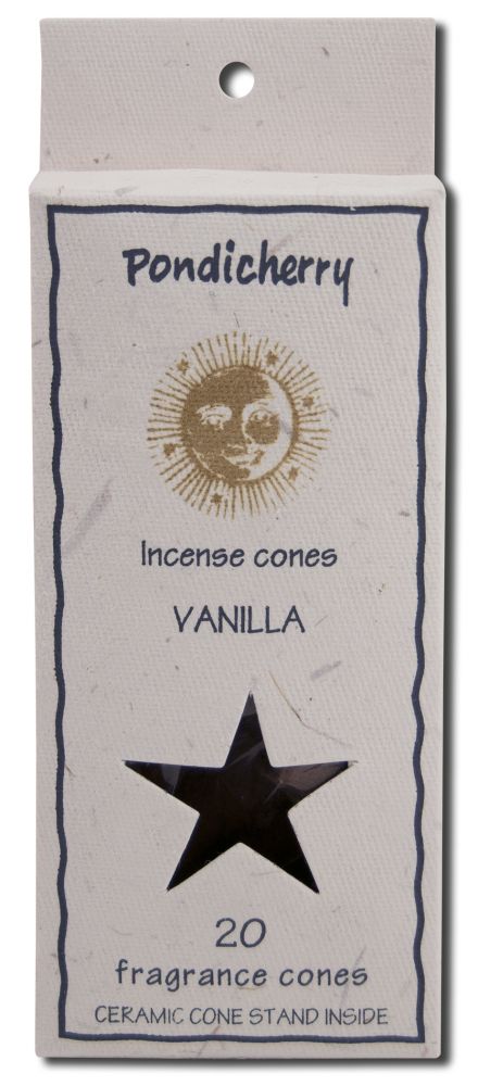 Pondicherry Incense Cones (20 Cones) Vanilla