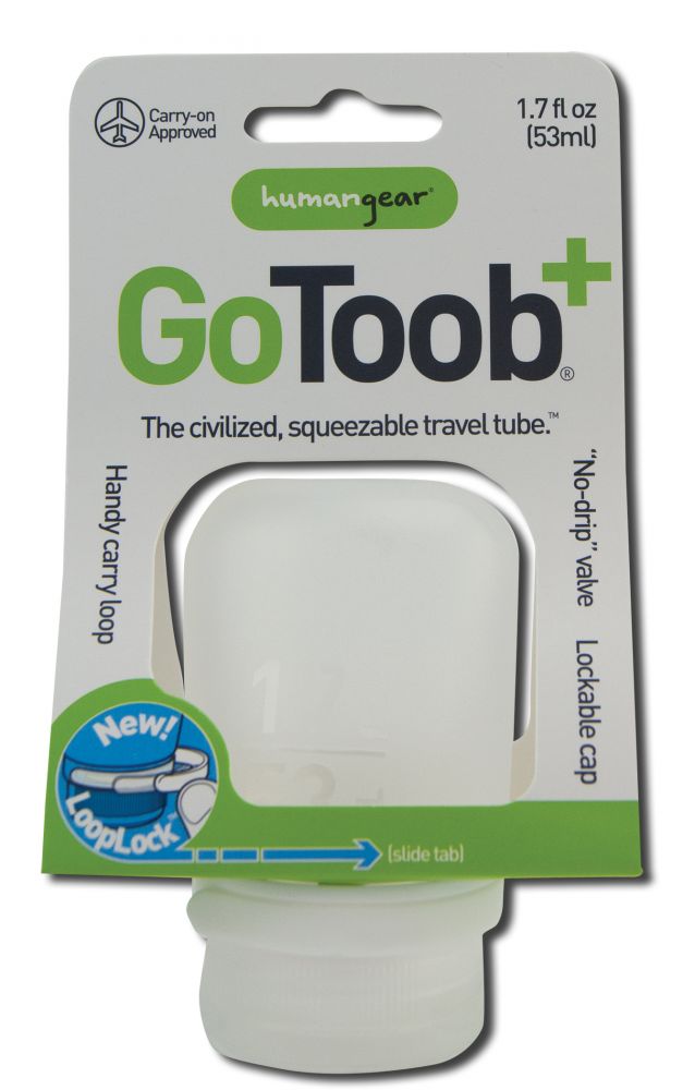 Humangear go Toob+ Clear Small 1.7 oz