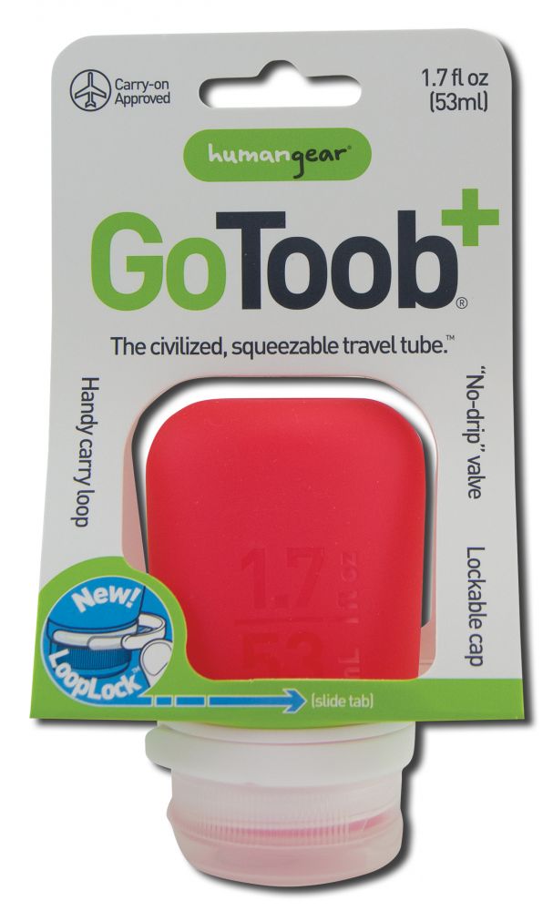 Humangear go Toob+ Red Small 1.7 oz