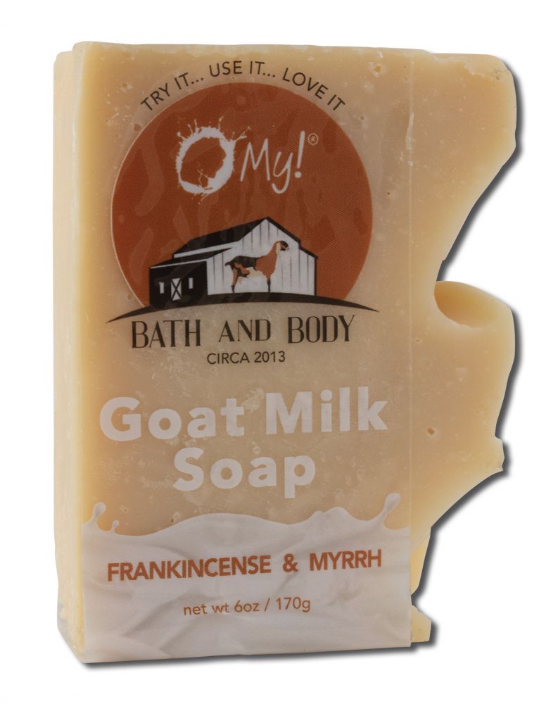 O MY! BATH AND BODY Essential Oil Bar Soap Frankincense & Myrrh 6 oz