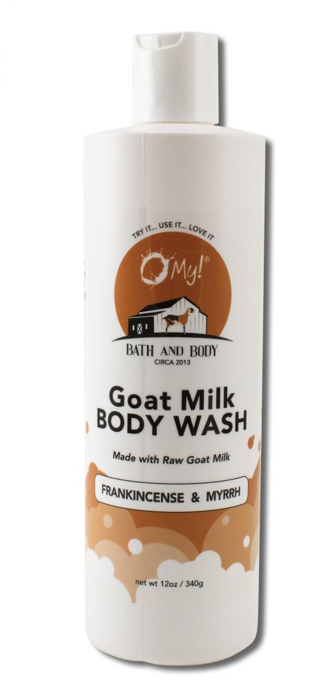 O MY! BATH AND BODY O MY! BATH AND BODY GOAT MILK BODY WASH Frankincense & Myrrh 12 oz