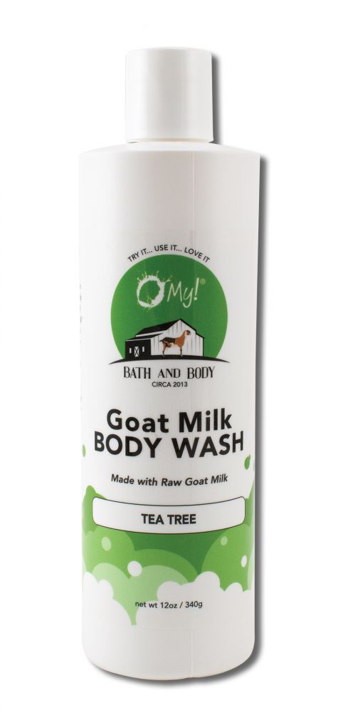 O MY! BATH AND BODY O MY! BATH AND BODY GOAT MILK BODY WASH Tea Tree 12 oz