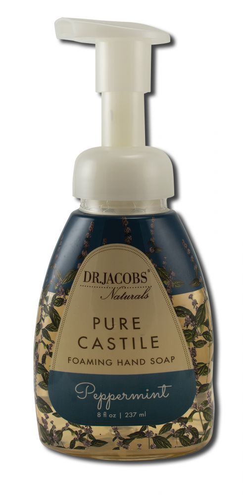 Dr. Jacobs Naturals Foaming Castile Hand Soap Peppermint 10 oz