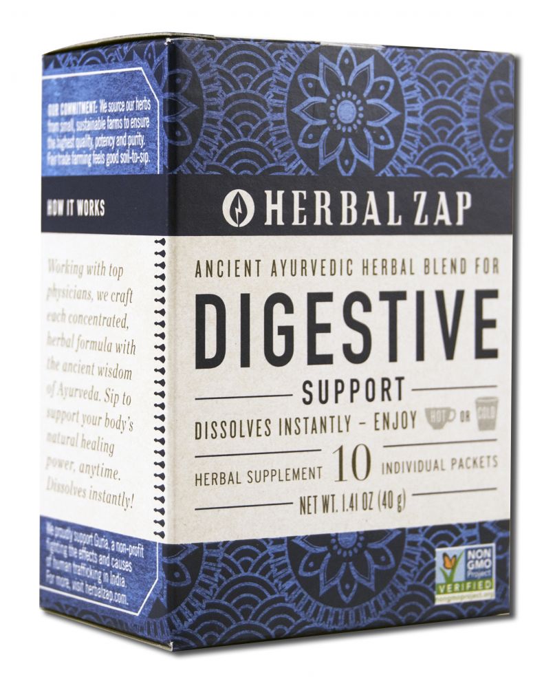 Herbal Zap Herbal Supplement Digestive Support 10 pk