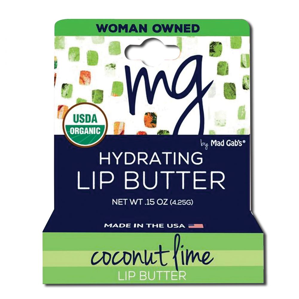 MAD GABS MAD GABS LIP BALM Lip Butter Peg Coconut Lime .15 oz