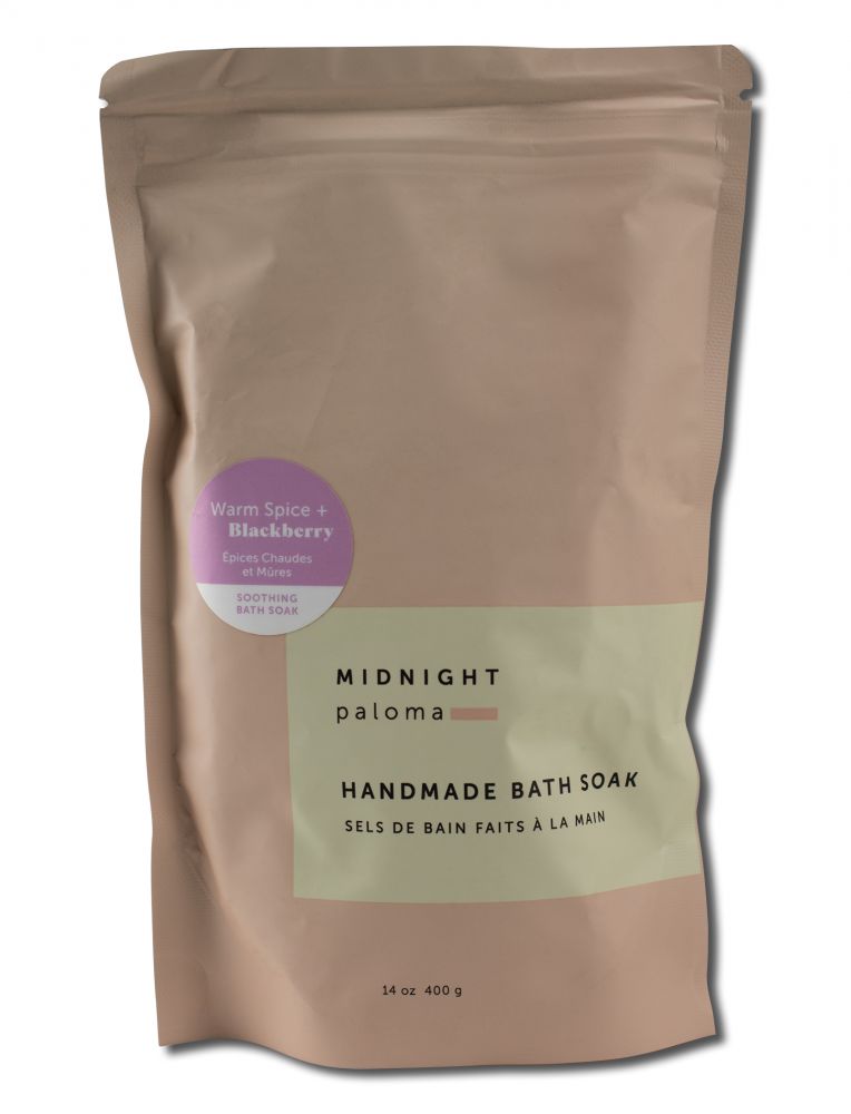 MIDNIGHT PALOMA BOTANICALS MIDNIGHT PALOMA BOTANICALS BATH SOAK Warm Spice + Blackberry 14 oz