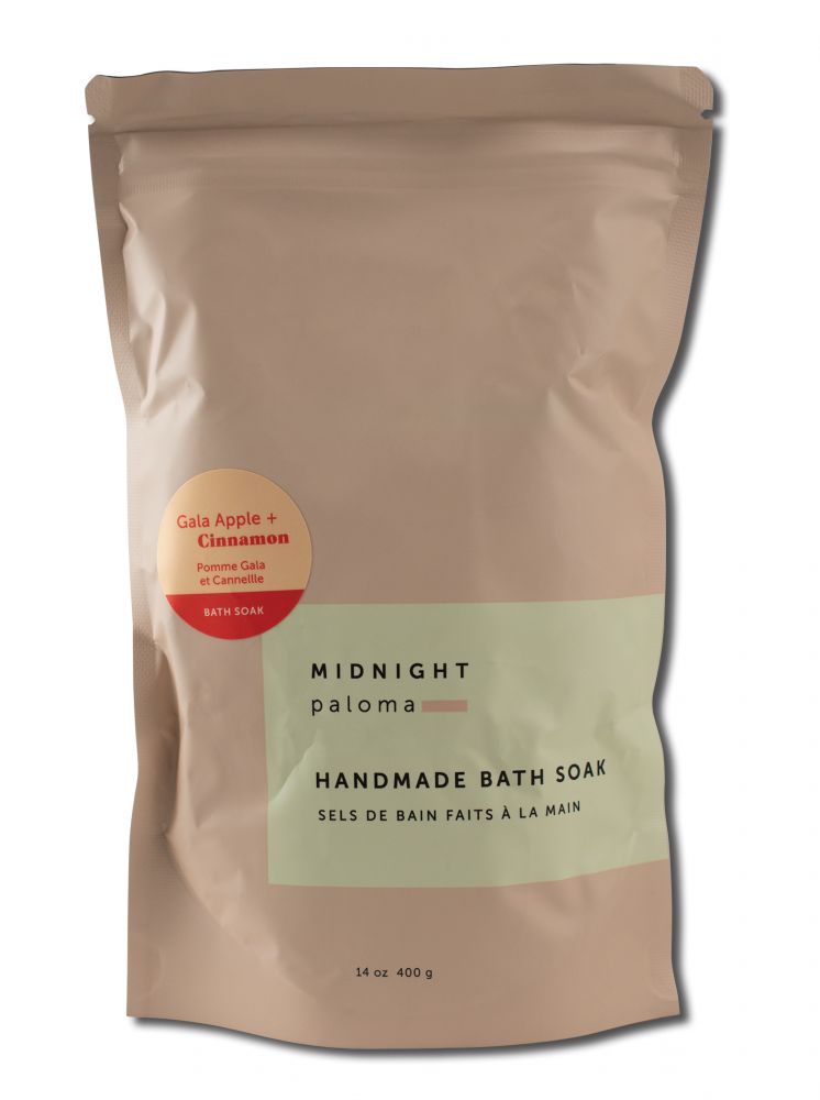MIDNIGHT PALOMA BOTANICALS MIDNIGHT PALOMA BOTANICALS BATH SOAK Gala Apple + Cinnamon 14 oz