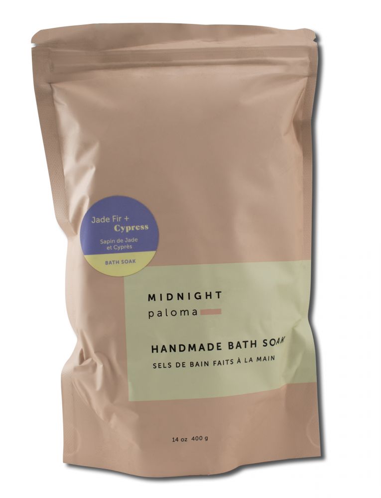 MIDNIGHT PALOMA BOTANICALS MIDNIGHT PALOMA BOTANICALS BATH SOAK Jade Fir + Cypress 14 oz