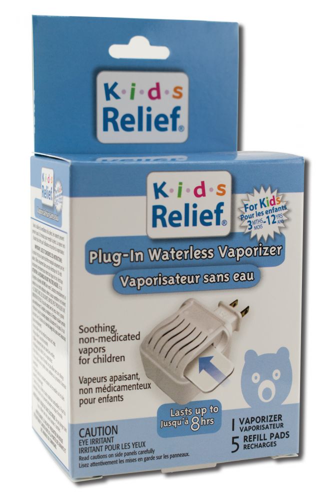 HOMEOLAB INTERNATIONAL USA HOMEOLAB INTERNATIONAL USA KIDS RELIEF Waterless Plug In Vaporizer and 5 Refill Pads
