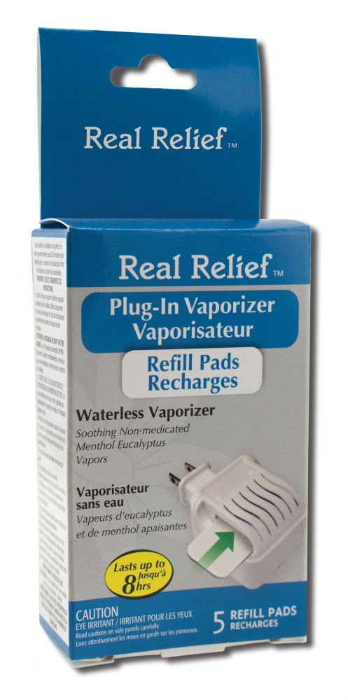 HOMEOLAB INTERNATIONAL USA HOMEOLAB INTERNATIONAL USA REAL RELIEF Waterless Vaporizer Refill Pads 5pk